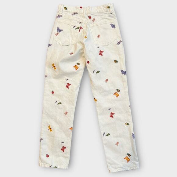 Reformation Cynthia Ladybugs High Rise Straight Jeans Size 27 - Picture 2 of 11